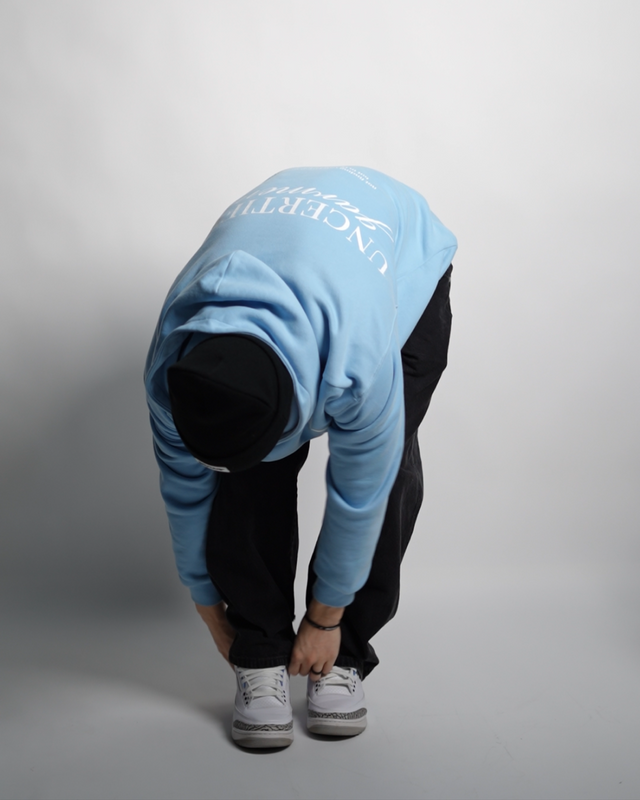 Powder Blue "Garments" Hoodie