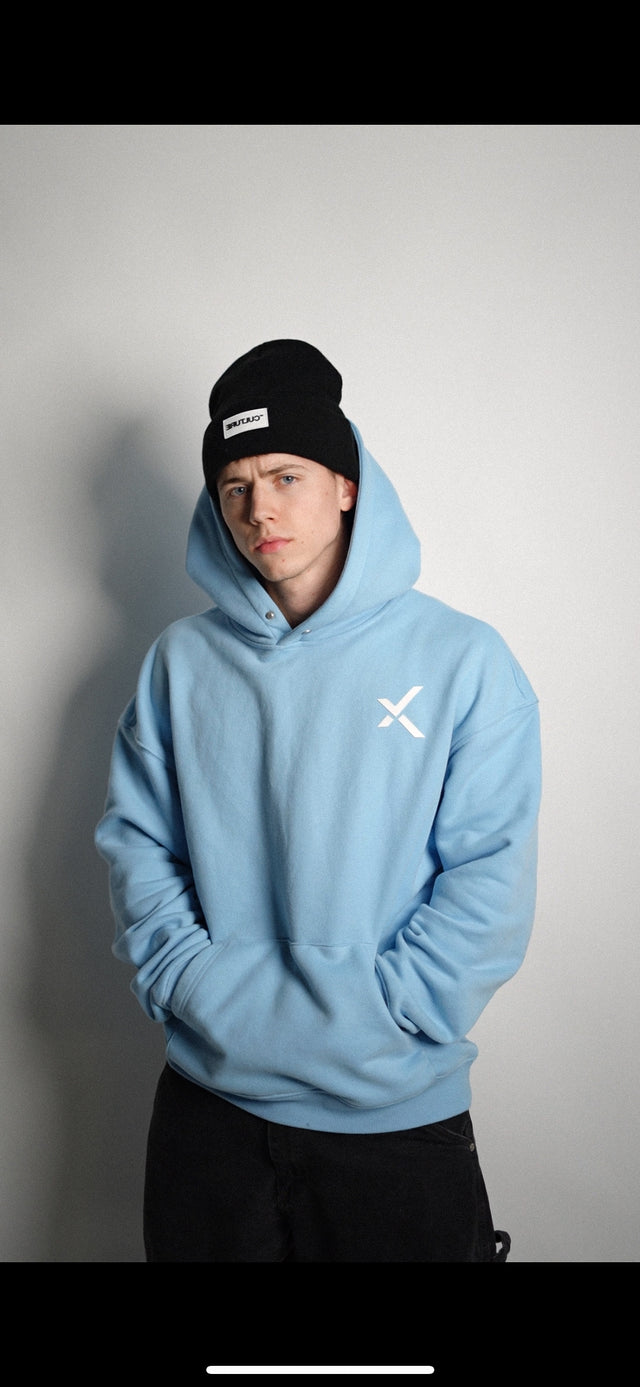 Powder Blue "Garments" Hoodie