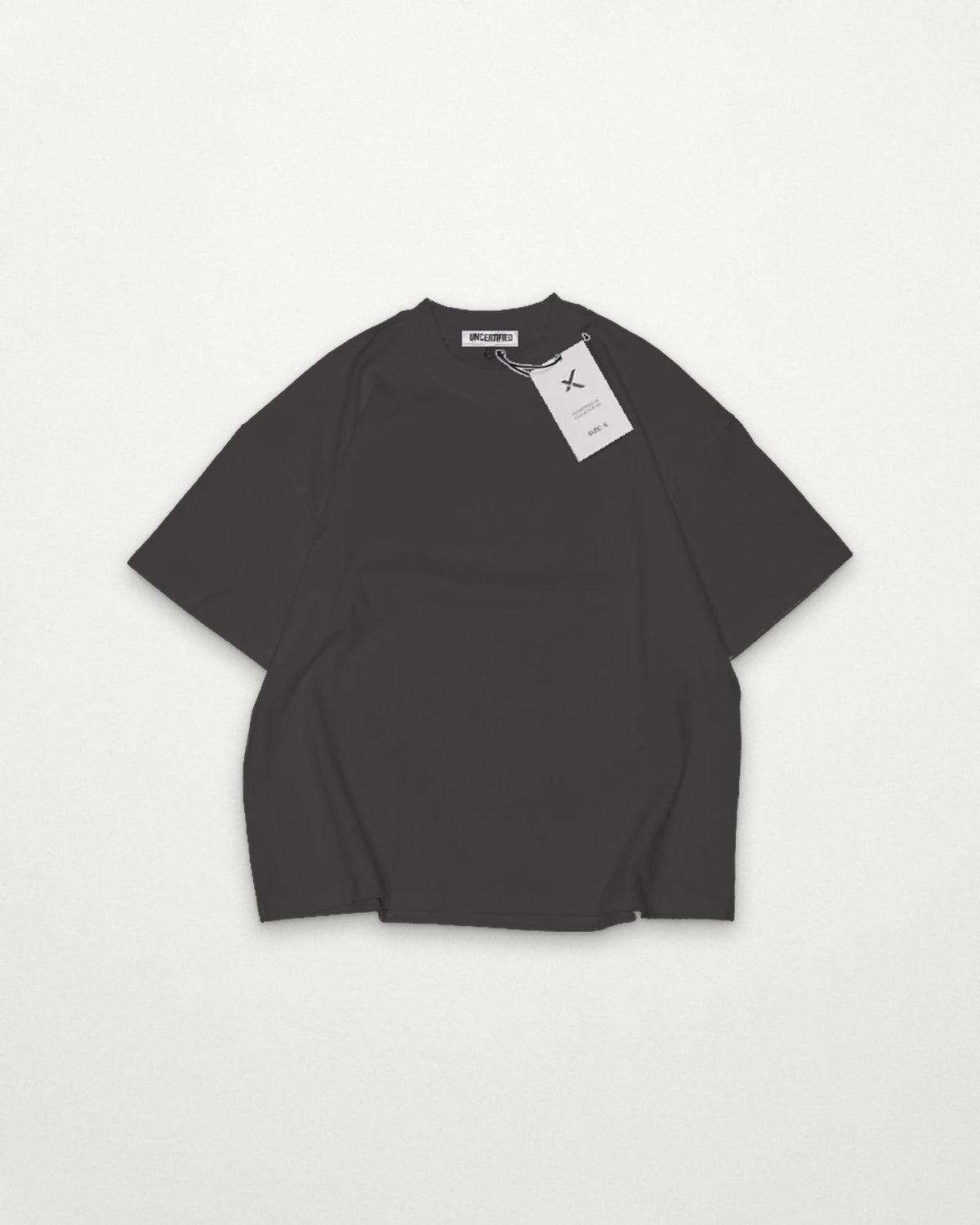 Charcoal Boxy Blank, front
